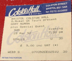 Bristol Ticket 1992